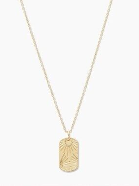 Gorjana Azul Dog Tag Necklace